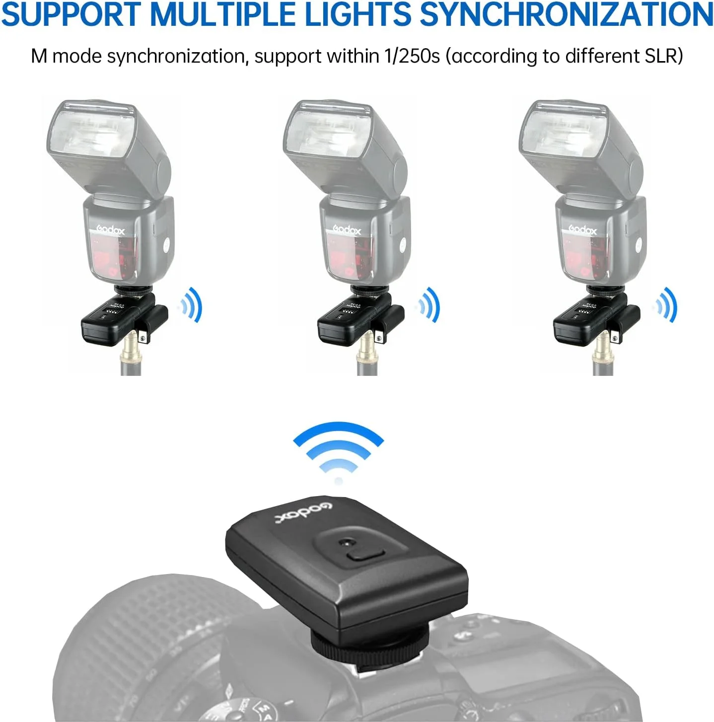 کیت فرستنده و گیرنده فلاش رادیویی بی سیم گودکس CT-16، سازگار با دوربین های DSLR کانن نیکون پنتاکس، کیت فرستنده و گیرنده فلاش 3 در 1 استودیویی کیت فرستنده و گیرنده فلاش رادیویی بی سیم گودکس CT-16، سازگار با دوربین های DSLR کانن نیکون پنتاکس، کیت فرستنده و گیرنده فلاش 3 در 1 استودیویی