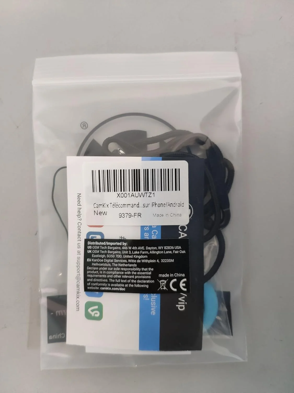 ریموت کنترل شاتر دوربین CamKix با فناوری بی سیم بلوتوث - مدل قطره ای - سازگار با آیفون/اندروید - کنترل تک دکمه - شامل کارابین و بند گردنی با حلقه جداشدنی ریموت کنترل شاتر دوربین CamKix با فناوری بی سیم بلوتوث - مدل قطره ای - سازگار با آیفون/اندروید - کنترل تک دکمه - شامل کارابین و بند گردنی با حلقه جداشدنی