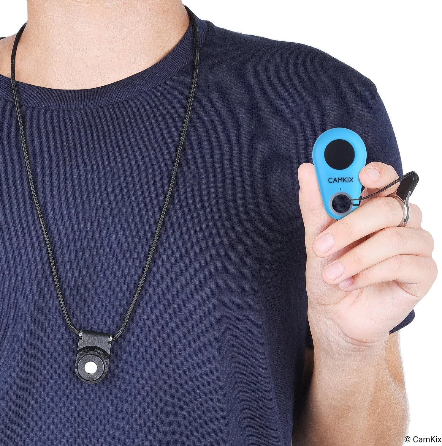 ریموت کنترل شاتر دوربین CamKix با فناوری بی سیم بلوتوث - مدل قطره ای - سازگار با آیفون/اندروید - کنترل تک دکمه - شامل کارابین و بند گردنی با حلقه جداشدنی ریموت کنترل شاتر دوربین CamKix با فناوری بی سیم بلوتوث - مدل قطره ای - سازگار با آیفون/اندروید - کنترل تک دکمه - شامل کارابین و بند گردنی با حلقه جداشدنی