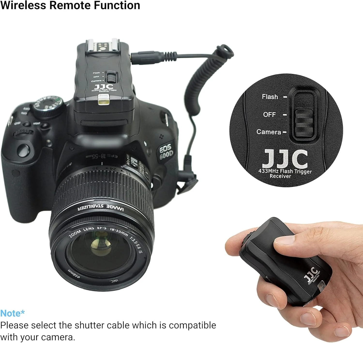 کیت تریگر فلاش بیسیم 3 در 1 و کنترل از راه دور شاتر JJC با دو گیرنده برای Sony A6600 A6500 A6400 A6300 A6100 A7M4 A7 IV A7III II A7R5 A7R V A7R III II A7S III II A9 II A99 II کیت تریگر فلاش بیسیم 3 در 1 و کنترل از راه دور شاتر JJC با دو گیرنده برای Sony A6600 A6500 A6400 A6300 A6100 A7M4 A7 IV A7III II A7R5 A7R V A7R III II A7S III II A9 II A99 II