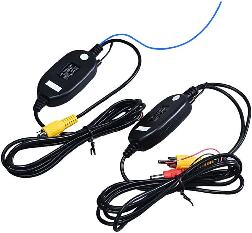 کیت فرستنده و گیرنده ویدئویی بی سیم 2.4 گیگاهرتز Berlingan RCA برای دوربین دنده عقب خودرو، مانیتور، دوربین، دی وی دی، جی پی اس، آداپتور ماژول پخش رادیو خودرو