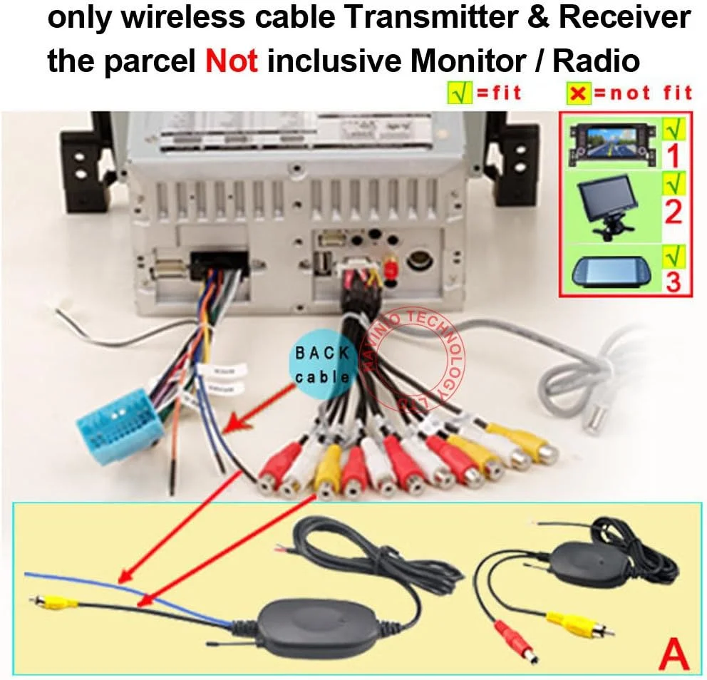 کیت فرستنده و گیرنده ویدئویی بی سیم 2.4 گیگاهرتز Berlingan RCA برای دوربین دنده عقب خودرو، مانیتور، دوربین، دی وی دی، جی پی اس، آداپتور ماژول پخش رادیو خودرو کیت فرستنده و گیرنده ویدئویی بی سیم 2.4 گیگاهرتز Berlingan RCA برای دوربین دنده عقب خودرو، مانیتور، دوربین، دی وی دی، جی پی اس، آداپتور ماژول پخش رادیو خودرو