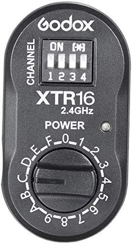 گیرنده فلاش کنترل از راه دور بی سیم GODOX XTR-16 2.4G برای فرستنده X1C X1N XT-16، فلاش بیرونی Godox Witstro، سری Quicker D/QT/QS/Gemini GT/Gemini GS/DE و DP