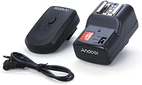 فلاش تریگر یونیورسال Andoer 4 کانال بی سیم از راه دور اسپیدلایت فلاش تریگر یونیورسال 1 فرستنده و 1 گیرنده فلاش تریگر یونیورسال Andoer 4 کانال بی سیم از راه دور اسپیدلایت فلاش تریگر یونیورسال 1 فرستنده و 1 گیرنده