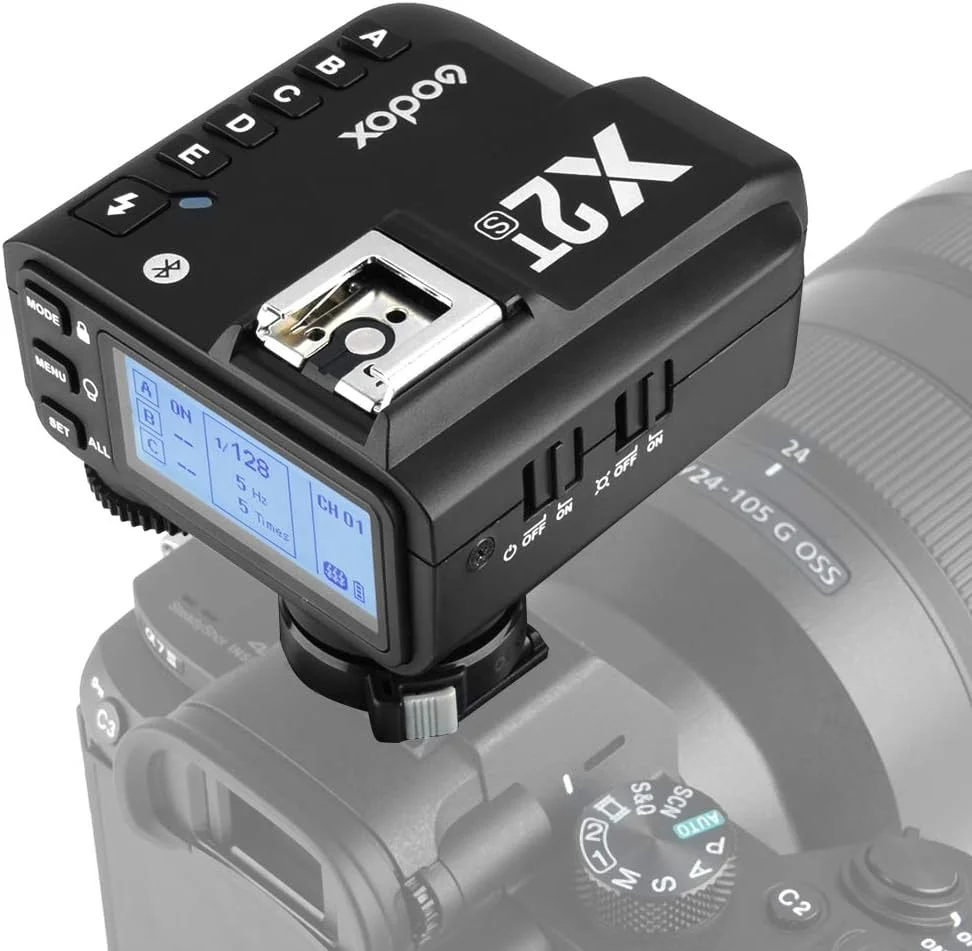 فلاش تریگر وایرلس TTL گودکس X2T-S با سرعت 1/8000 ثانیه HSS 2.4G، فرستنده تریگر وایرلس سازگار با دوربین سونی برای Godox V1 TT350S AD200 AD200Pro فلاش تریگر وایرلس TTL گودکس X2T-S با سرعت 1/8000 ثانیه HSS 2.4G، فرستنده تریگر وایرلس سازگار با دوربین سونی برای Godox V1 TT350S AD200 AD200Pro