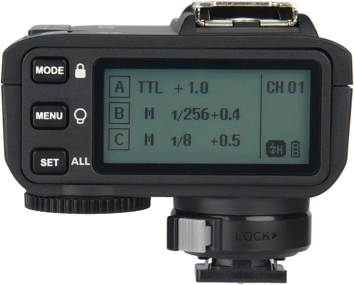 فرستنده بیسیم TTL گودکس X2T-S، همگامسازی پرسرعت 1/8000 ثانیه، فرستنده TTL 2.4G، سازگار با دوربینهای DSLR سونی (X2T-S) فرستنده بیسیم TTL گودکس X2T-S، همگامسازی پرسرعت 1/8000 ثانیه، فرستنده TTL 2.4G، سازگار با دوربینهای DSLR سونی (X2T-S)