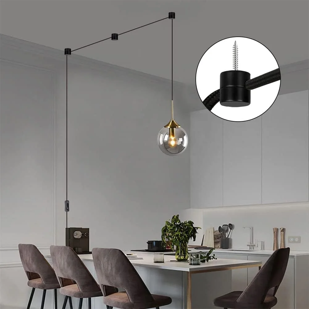 قلاب آویز KASTWAVE برای کابل چراغ های سقفی لوستر، بسته 6 عددی قلاب فلزی آویز برای چراغ های آویز سقفی، قلاب چراغ آویز برای لامپ سقفی، قلاب های سقفی مشکی قلاب آویز KASTWAVE برای کابل چراغ های سقفی لوستر، بسته 6 عددی قلاب فلزی آویز برای چراغ های آویز سقفی، قلاب چراغ آویز برای لامپ سقفی، قلاب های سقفی مشکی