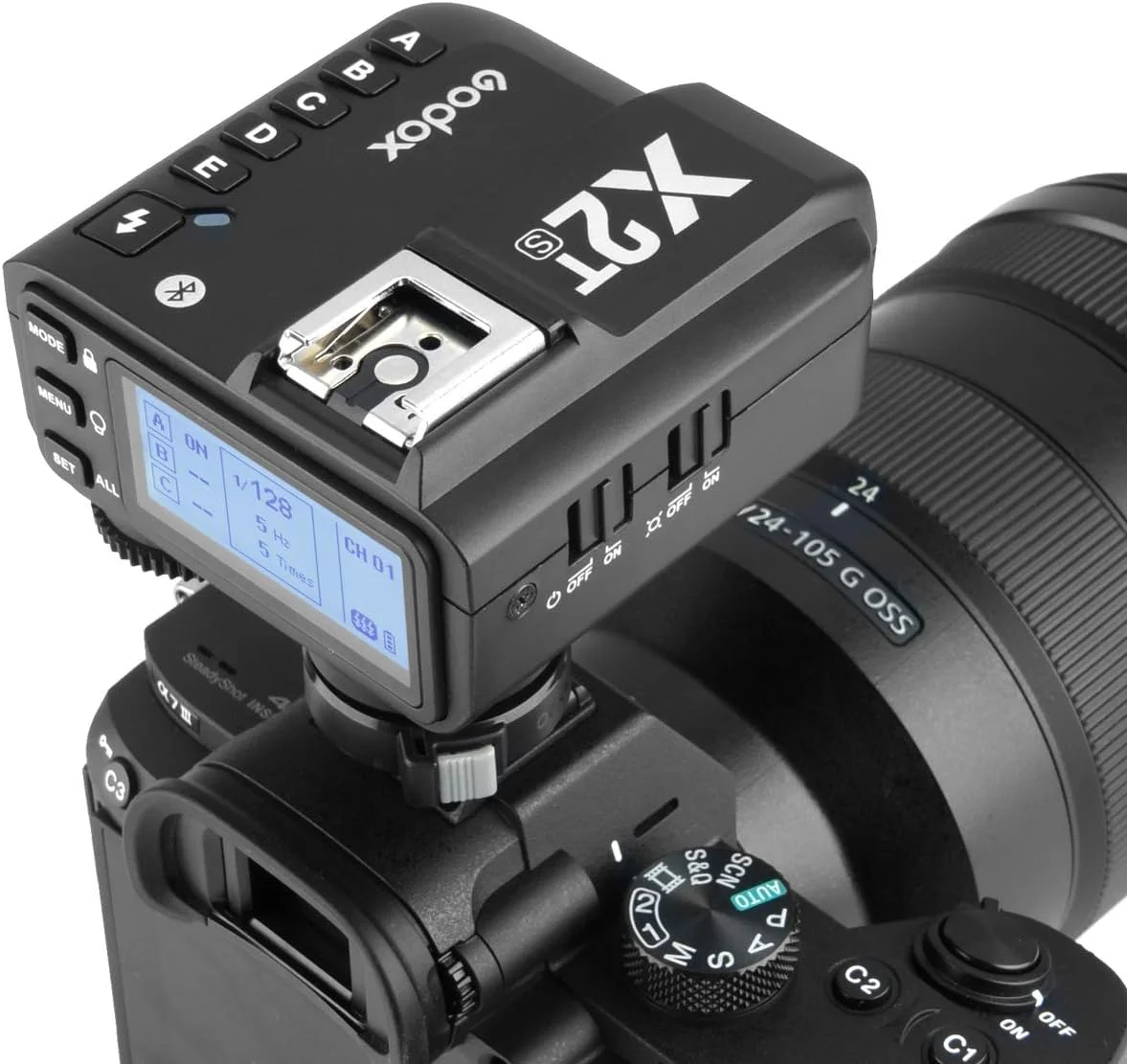فرستنده بیسیم TTL گودکس X2T-S، همگامسازی پرسرعت 1/8000 ثانیه، فرستنده TTL 2.4G، سازگار با دوربینهای DSLR سونی (X2T-S) فرستنده بیسیم TTL گودکس X2T-S، همگامسازی پرسرعت 1/8000 ثانیه، فرستنده TTL 2.4G، سازگار با دوربینهای DSLR سونی (X2T-S)