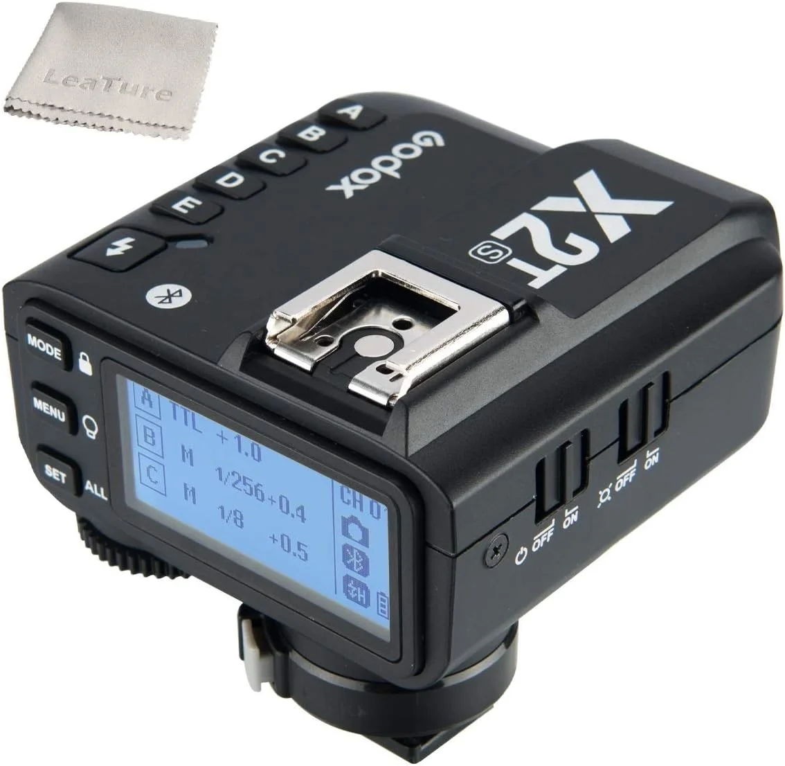 فرستنده بیسیم TTL گودکس X2T-S، همگامسازی پرسرعت 1/8000 ثانیه، فرستنده TTL 2.4G، سازگار با دوربینهای DSLR سونی (X2T-S) فرستنده بیسیم TTL گودکس X2T-S، همگامسازی پرسرعت 1/8000 ثانیه، فرستنده TTL 2.4G، سازگار با دوربینهای DSLR سونی (X2T-S)