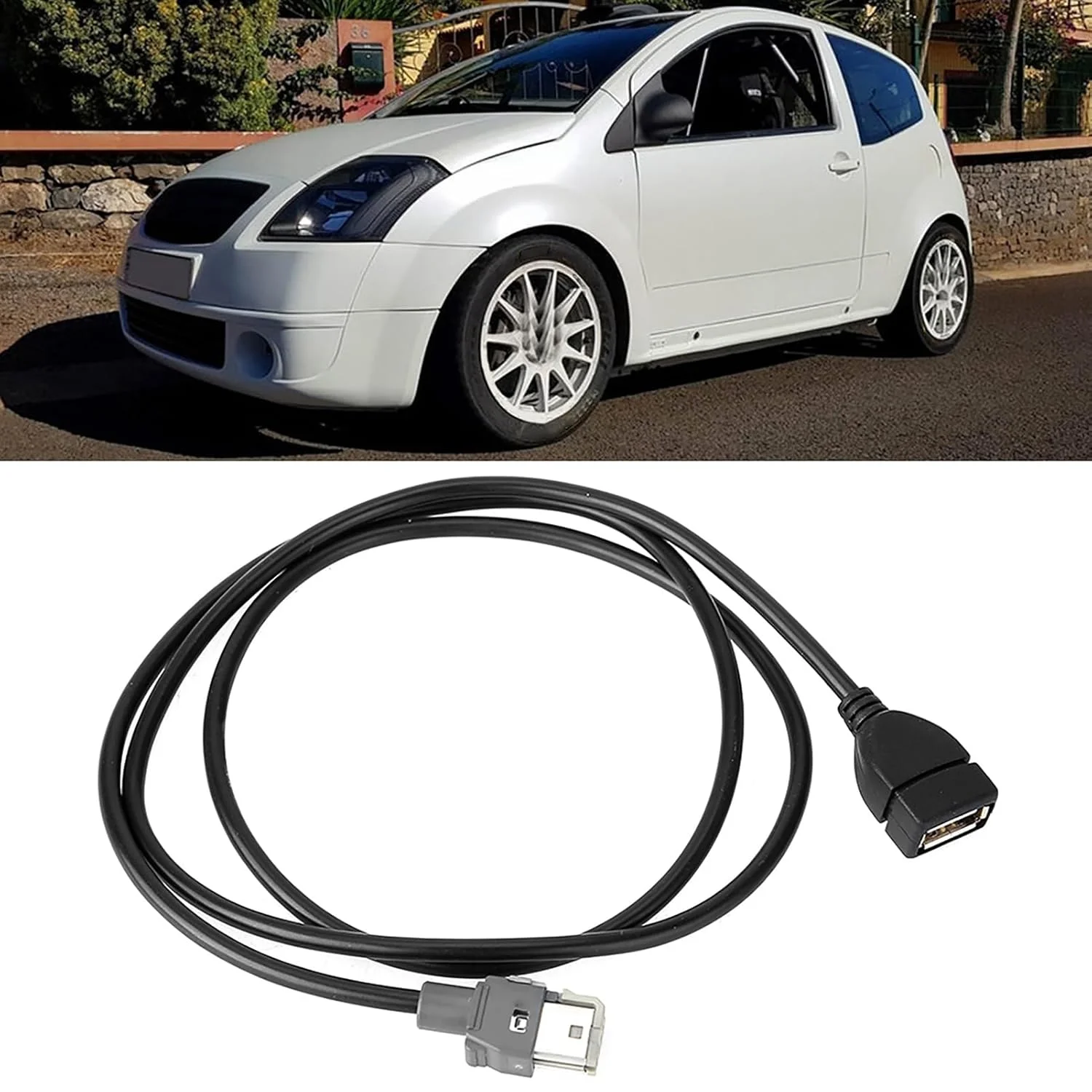 کابل USB رادیو Tihebeyan، خط برنامه ریزی کارآمد برای Citroe، اتصال به رابط USB خودرو PVC برای Trigger برای 307 407 308 408، سازگار برای C2 C4 C4L C5 کابل USB رادیو Tihebeyan، خط برنامه ریزی کارآمد برای Citroe، اتصال به رابط USB خودرو PVC برای Trigger برای 307 407 308 408، سازگار برای C2 C4 C4L C5