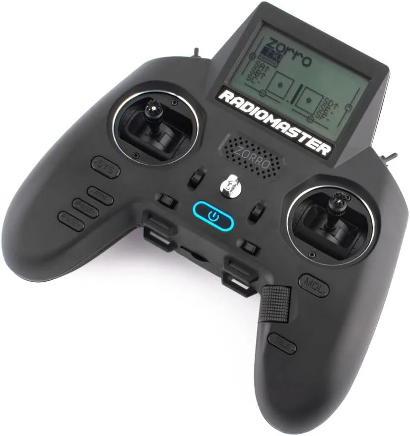کنترلر رادیویی RotorLogic RadioMaster Zorro فرکانس 2.4GHz 16 کانال گیمبال سنسور هال سیستم OpenTX/EdgeTX (ELRS با باتری)