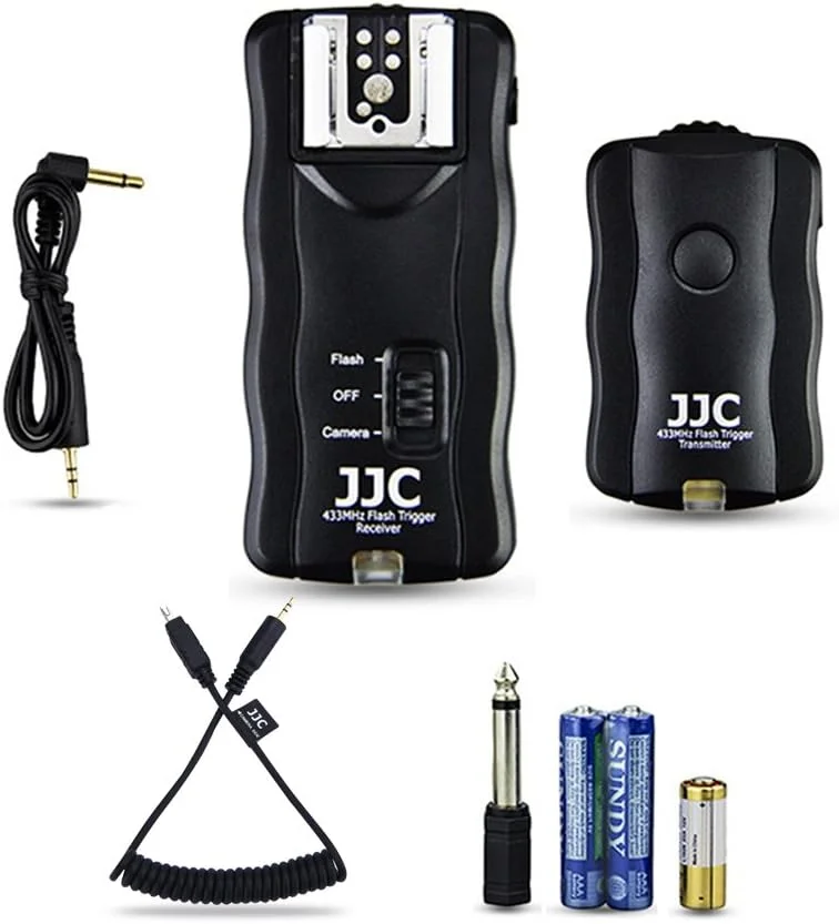 فلاش تریگر JJC با قابلیت ریموت شاتر بی‌سیم برای Nikon Z6 Z6 II Z7 Z7 II D3300 D5500 D5600 D5300 D750 D7200 D7500 D7100 D7000 D5200 D5100 D5000 D3200 D3100 D90 DF P7700 P7800
