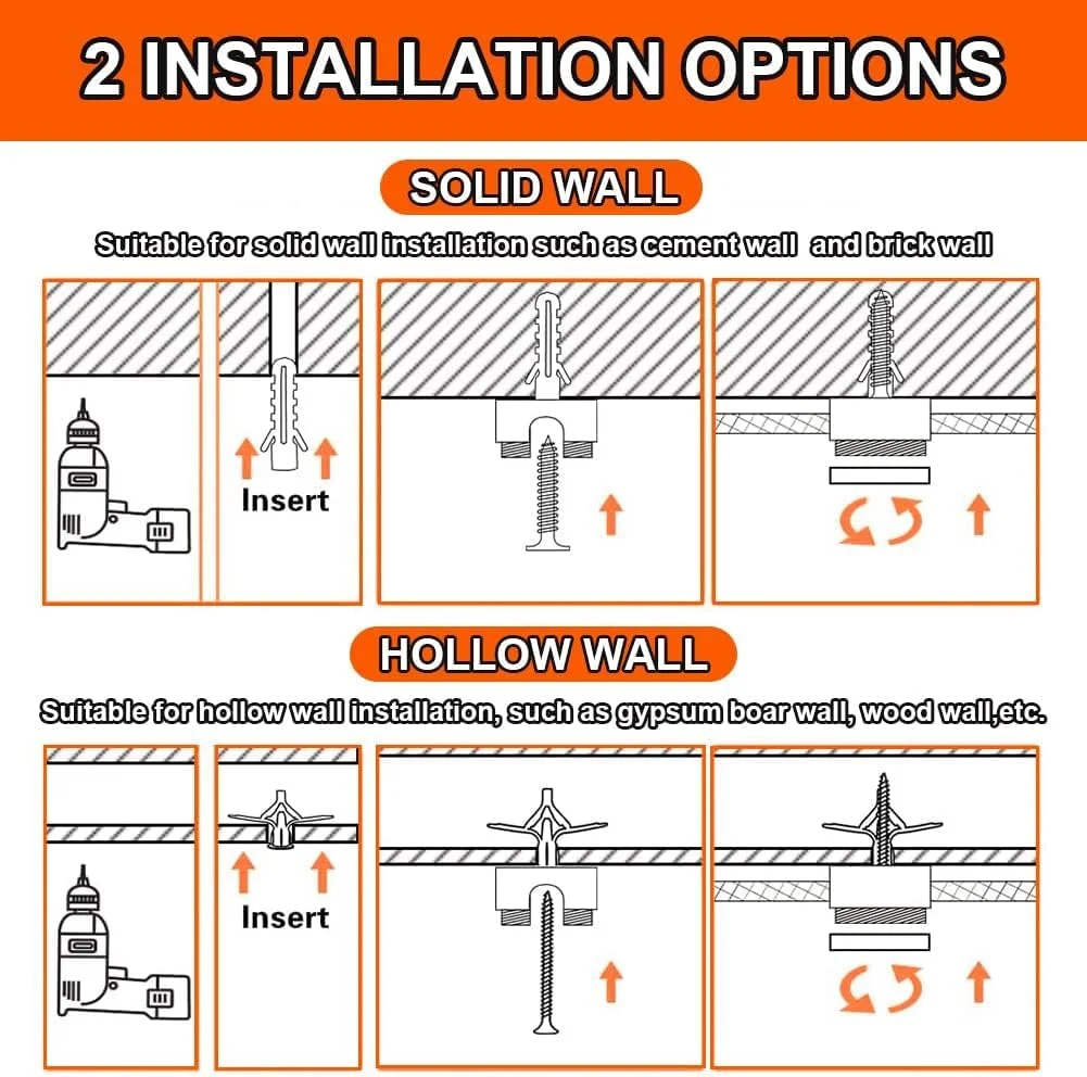 قلاب آویز KASTWAVE برای کابل چراغ های سقفی لوستر، بسته 6 عددی قلاب فلزی آویز برای چراغ های آویز سقفی، قلاب چراغ آویز برای لامپ سقفی، قلاب های سقفی سفید