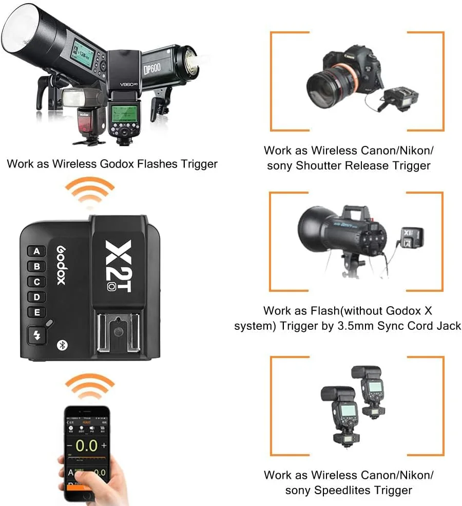 فلاش تریگر وایرلس TTL گودکس X2T-O برای دوربین های Olympus/Panasonic 2.4G با سرعت 1/8000 ثانیه HSS TTL و عملکرد دستی به همراه دستمال تمیز کننده (X2T-O) فلاش تریگر وایرلس TTL گودکس X2T-O برای دوربین های Olympus/Panasonic 2.4G با سرعت 1/8000 ثانیه HSS TTL و عملکرد دستی به همراه دستمال تمیز کننده (X2T-O)