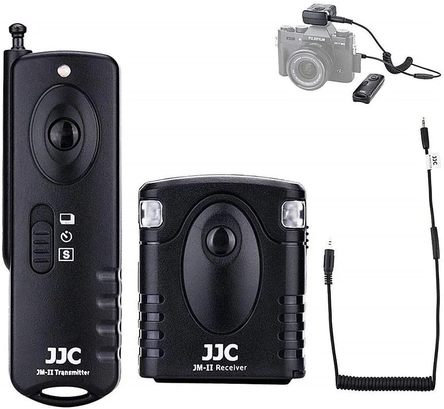 ریموت کنترل شاتر سیمی و بی سیم JJC JM-R2(II) برای دوربین های فوجی فیلم GFX 50S GFX50R X-H1 X-Pro2 X-T3 X-T2 X-T1 X-T20 X-T10 X-T100 X-E3 X-E2S X-E2 X-A5 X-A10 X100F X100T X70 XF10 جایگزین RR-100 ریموت کنترل شاتر سیمی و بی سیم JJC JM-R2(II) برای دوربین های فوجی فیلم GFX 50S GFX50R X-H1 X-Pro2 X-T3 X-T2 X-T1 X-T20 X-T10 X-T100 X-E3 X-E2S X-E2 X-A5 X-A10 X100F X100T X70 XF10 جایگزین RR-100