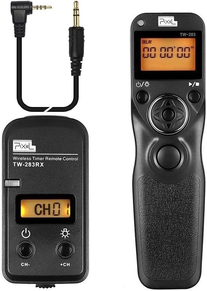ریموت کنترل شاتر تایمر دار بی سیم Pixel TW283-L1 سازگار با پاناسونیک S5، S1، G95، G91، G90، FZ10002، G9، GH5، GH6، G85، G81، G70، GH4، GH3، FZ2500، FZ2000، FZ330، FZ200، FZ100، FZ30