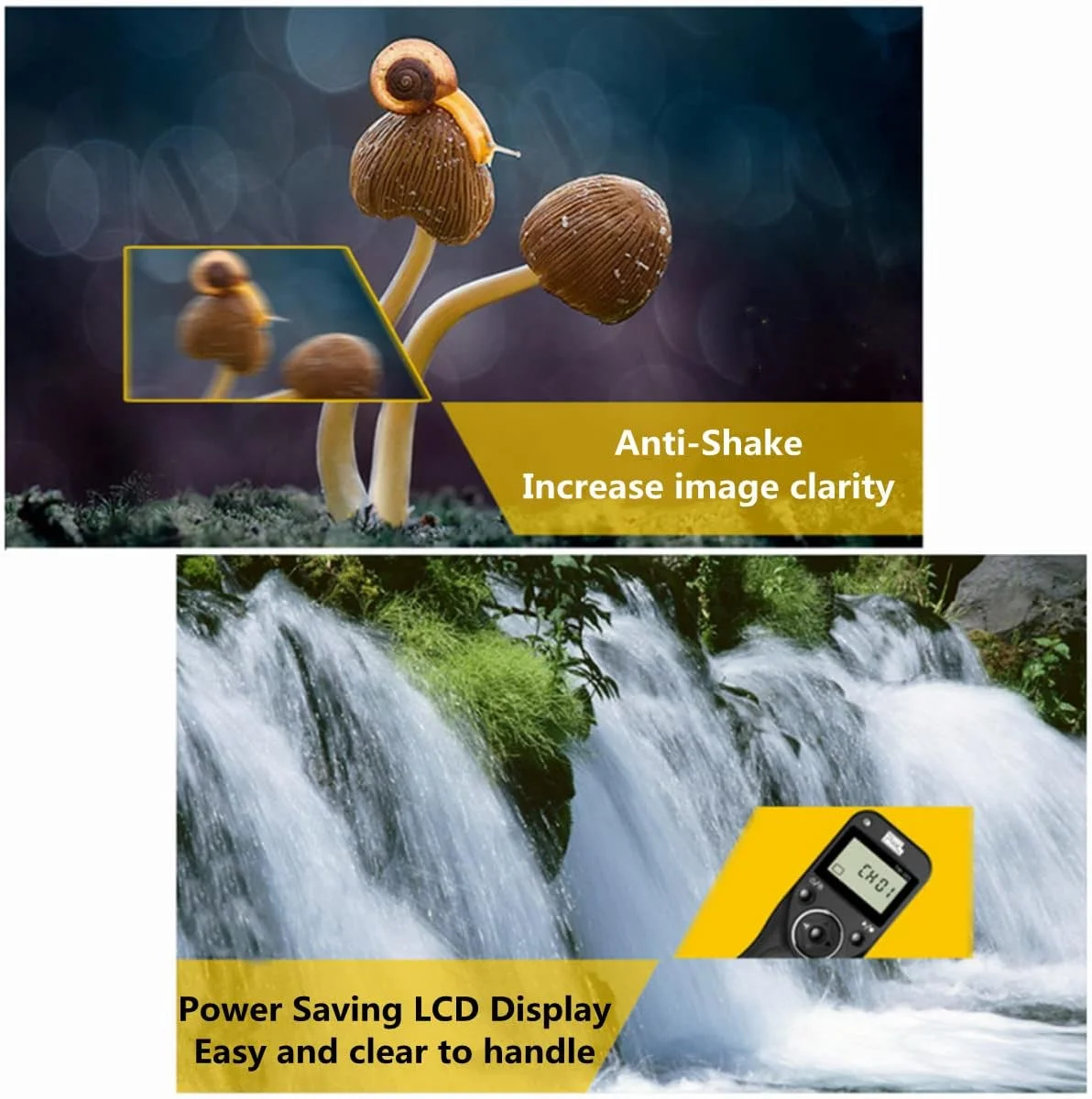 ریموت کنترل شاتر تایمر دار بی سیم Pixel TW283-L1 سازگار با پاناسونیک S5، S1، G95، G91، G90، FZ10002، G9، GH5، GH6، G85، G81، G70، GH4، GH3، FZ2500، FZ2000، FZ330، FZ200، FZ100، FZ30