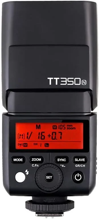 فلاش اسپیدلایت گودکس TT350N برای نیکون TTL HSS، مشکی
