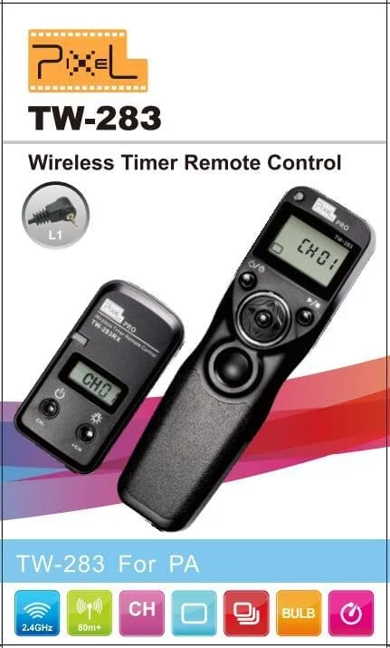 ریموت کنترل شاتر تایمر دار بی سیم Pixel TW283-L1 سازگار با پاناسونیک S5، S1، G95، G91، G90، FZ10002، G9، GH5، GH6، G85، G81، G70، GH4، GH3، FZ2500، FZ2000، FZ330، FZ200، FZ100، FZ30
