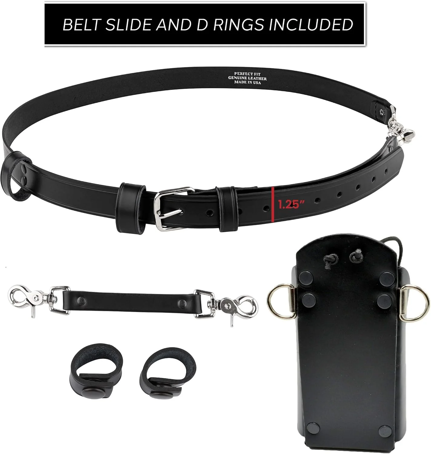 مجموعه کیف پول های سپر آتش نشان Perfect Fit - بند ضد تاب خوردگی برای بند رادیویی، بند/کمربند رادیویی، نگهدارنده رادیویی آتش نشان، مشکی مجموعه کیف پول های سپر آتش نشان Perfect Fit - بند ضد تاب خوردگی برای بند رادیویی، بند/کمربند رادیویی، نگهدارنده رادیویی آتش نشان، مشکی