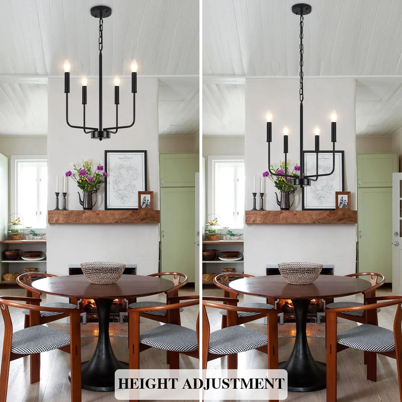 لوستر سقفی مشکی MRHYSWD برای اتاق نشیمن، چراغ آویز 4 شاخه، روشنایی سقفی صنعتی برای آشپزخانه، اتاق غذاخوری، اتاق خواب، راهرو، قابلیت تنظیم ارتفاع، لامپ های E14 (شامل نمی شود) لوستر سقفی مشکی MRHYSWD برای اتاق نشیمن، چراغ آویز 4 شاخه، روشنایی سقفی صنعتی برای آشپزخانه، اتاق غذاخوری، اتاق خواب، راهرو، قابلیت تنظیم ارتفاع، لامپ های E14 (شامل نمی شود)