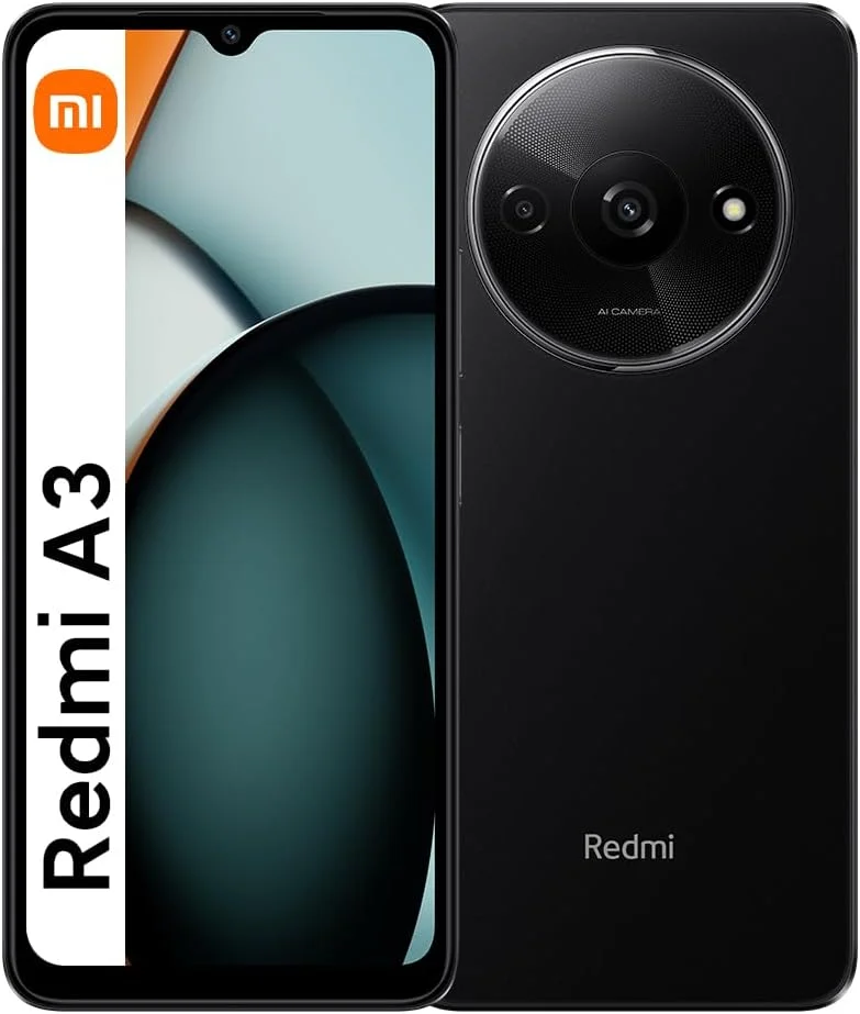 شیائومی Redmi A3، رم 4 گیگابایت | رام 128 گیگابایت، صفحه نمایش 6.71 اینچی HD+ 90 هرتز، باتری 5000 میلی آمپر ساعت، 2 سیم کارت، دوربین دوگانه، (4G) مشکی | 1 سال گارانتی محلی