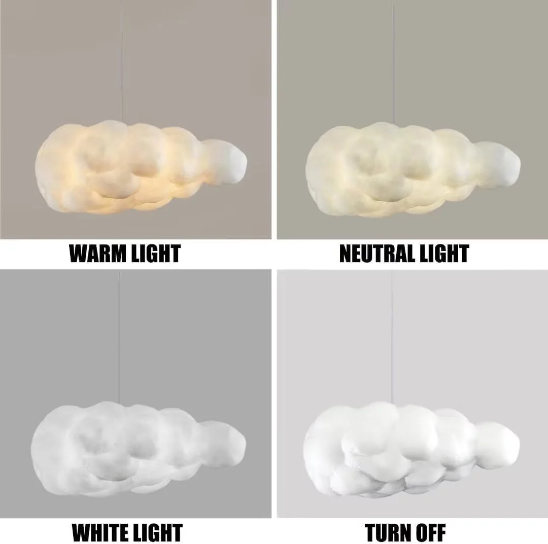 چراغ آویز ابری شبیه سازی شده، لوستر پنبه ای خلاقانه، چراغ سقفی شناور، چراغ آویز سقفی تزئینی برای اتاق خواب، اتاق غذاخوری، راهرو 3000K 4000K 6500K (30x20cm) چراغ آویز ابری شبیه سازی شده، لوستر پنبه ای خلاقانه، چراغ سقفی شناور، چراغ آویز سقفی تزئینی برای اتاق خواب، اتاق غذاخوری، راهرو 3000K 4000K 6500K (30x20cm)