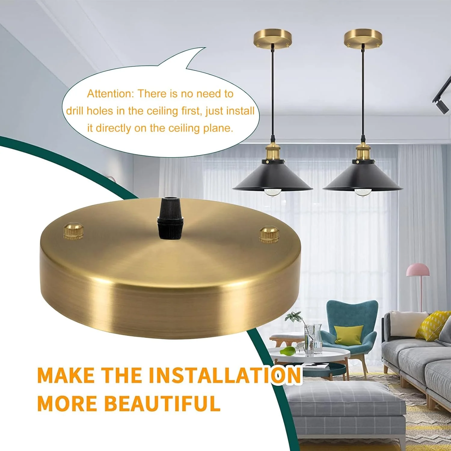 کیت سایبان چراغ VTYXCTIGJ طلایی، صفحه نور سقفی لوستر وینتیج 4.7 اینچی US UL برای چراغ آویز کیت سایبان لوستر با تمام سخت افزارهای نصب، صفحه پوشش فیکسچر نور برای نصب آسان کیت سایبان چراغ VTYXCTIGJ طلایی، صفحه نور سقفی لوستر وینتیج 4.7 اینچی US UL برای چراغ آویز کیت سایبان لوستر با تمام سخت افزارهای نصب، صفحه پوشش فیکسچر نور برای نصب آسان