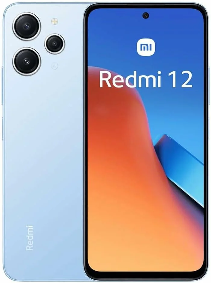 گوشی موبایل شیائومی Redmi 12 (آبی آسمانی، 8 گیگابایت رم، 256 گیگابایت حافظه داخلی) - پردازنده قدرتمند MediaTek G88 | دوربین اصلی 50 مگاپیکسلی با وضوح بالا | صفحه نمایش 90 هرتز FHD+ AdaptiveSync | باتری 5000 میلی آمپر ساعتی با ظرفیت بالا