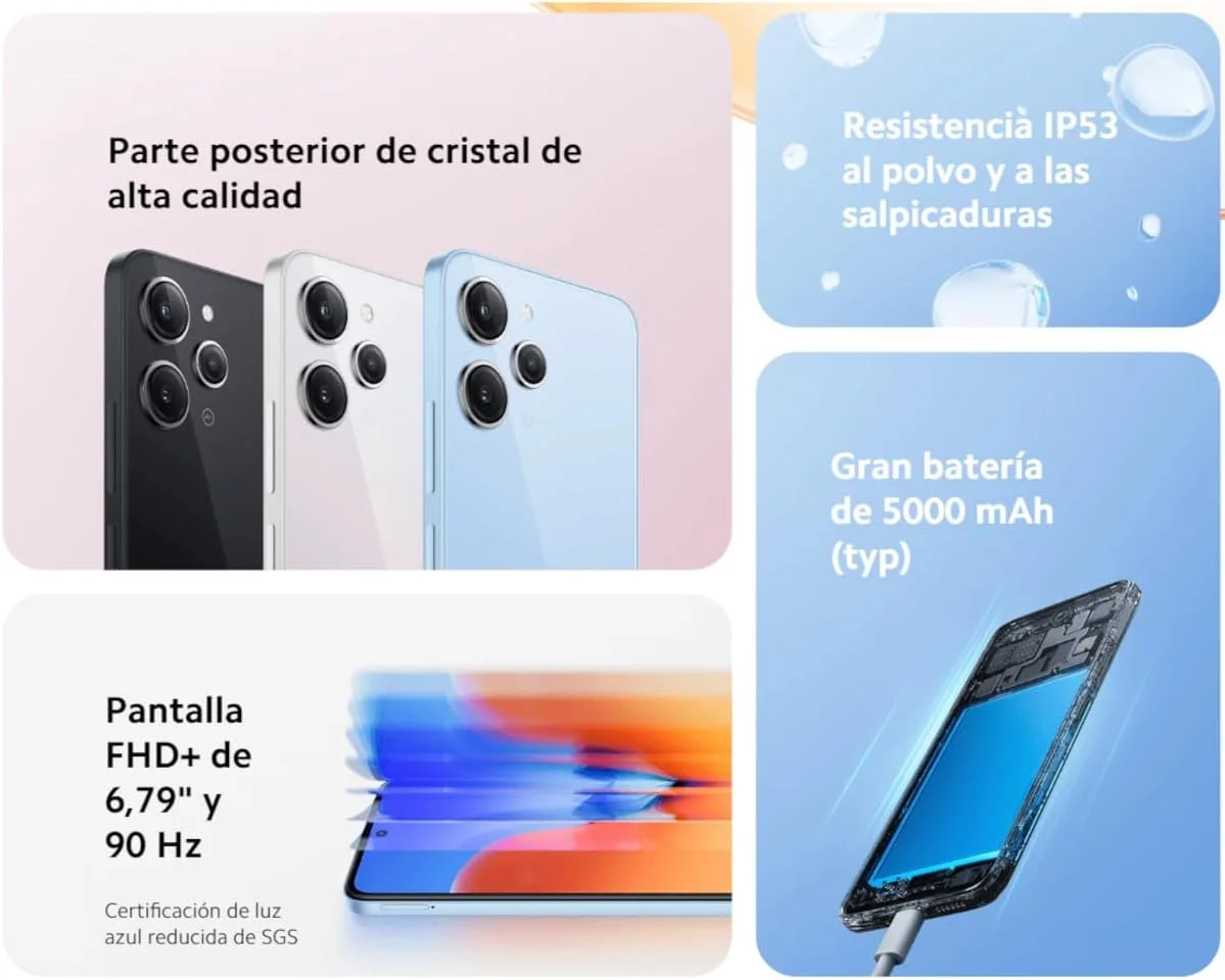 گوشی موبایل شیائومی Redmi 12 دو سیم کارت 128 گیگابایت حافظه داخلی + 4 گیگابایت رم (فقط GSM | بدون CDMA) نسخه بین المللی آنلاک شده کارخانه ای 4G/LTE (نقره ای قطبی) گوشی موبایل شیائومی Redmi 12 دو سیم کارت 128 گیگابایت حافظه داخلی + 4 گیگابایت رم (فقط GSM | بدون CDMA) نسخه بین المللی آنلاک شده کارخانه ای 4G/LTE (نقره ای قطبی)