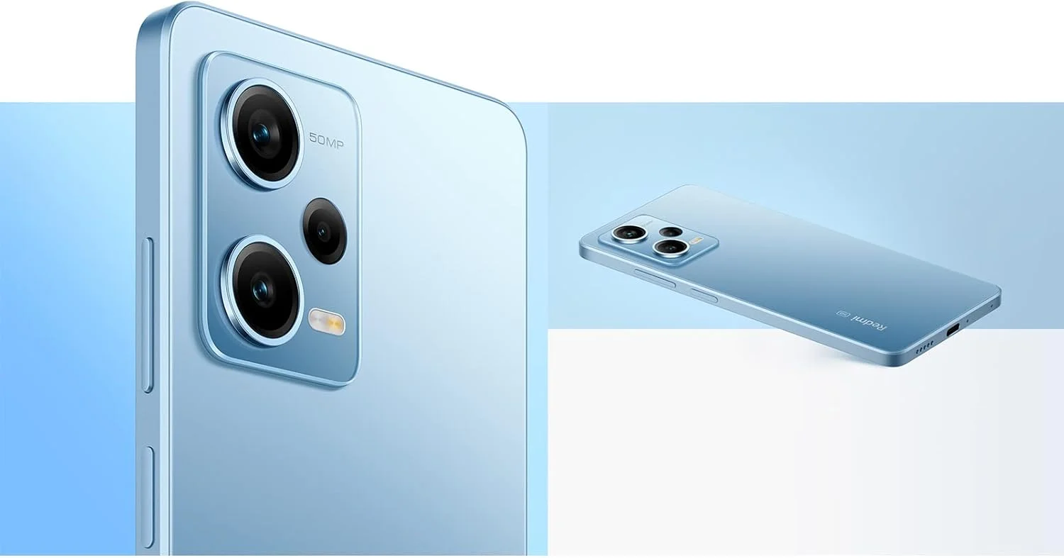 گوشی موبایل شیائومی Redmi Note 12 Pro با 12 گیگابایت رم و 256 گیگابایت حافظه داخلی، رنگ آبی یخ زده، دو سیم کارت، دوربین 50 مگاپیکسلی، پردازنده MediaTek Dimensity 1080، نمایشگر 120 هرتز Pro AMOLED و شارژ توربو 67 واتی
