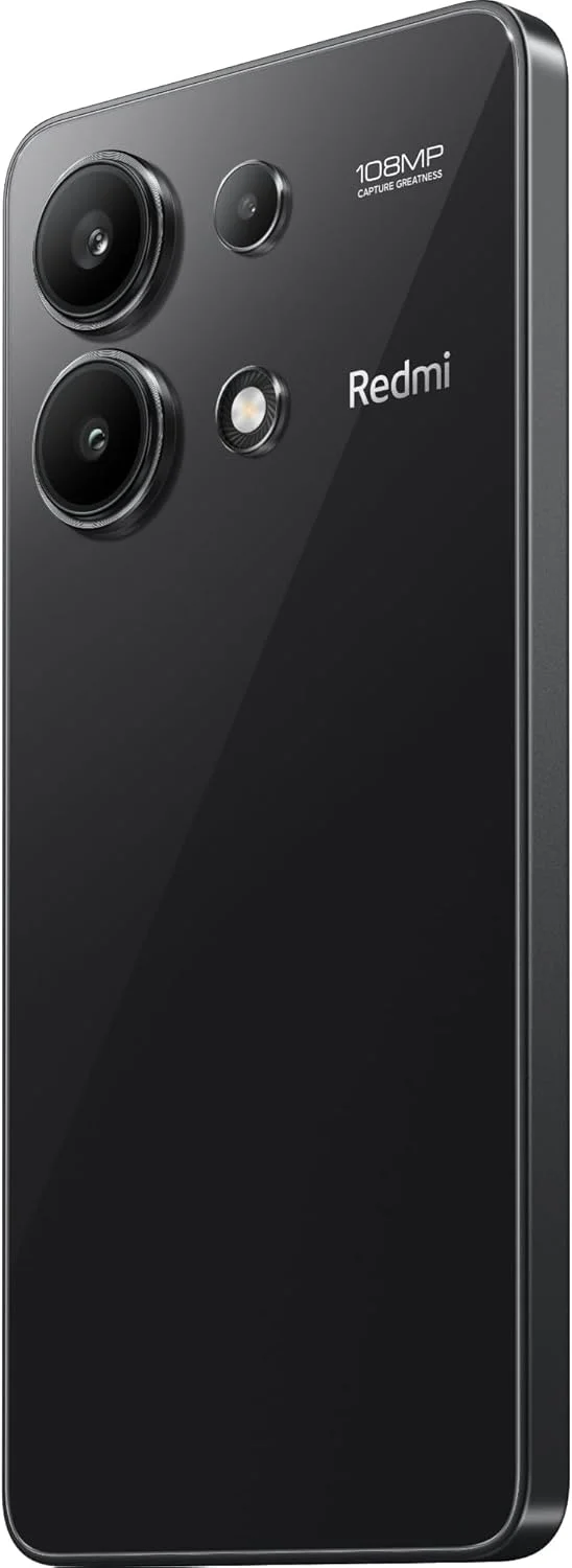گوشی موبایل شیائومی Redmi Note 13 (مشکی نیمه شب، 8 گیگابایت رم، 256 گیگابایت حافظه) - دوربین سه گانه فوق العاده شفاف 108 مگاپیکسلی | صفحه نمایش 120 هرتز FHD+AMOLED | تجربه تماشای فراگیر با حاشیه های فوق العاده نازک