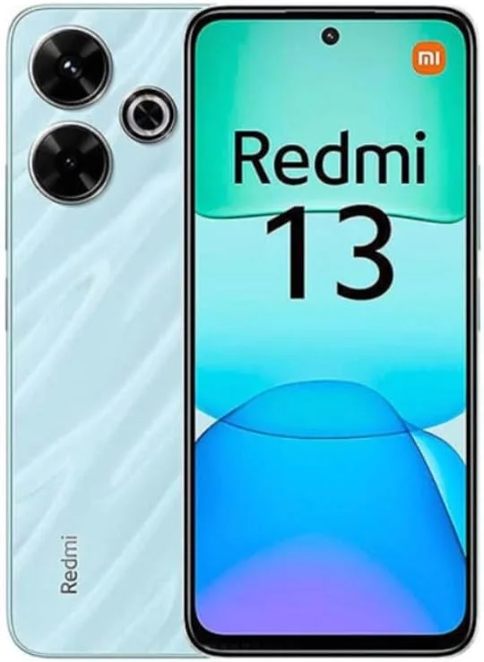 گوشی موبایل Redmi 13، آبی اقیانوسی (6 گیگابایت رم + 128 گیگابایت) | پردازنده Mediatek Helio G91 Ultra | نمایشگر 6.79 اینچی FHD+ 90 هرتز | دوربین سه گانه 108 مگاپیکسل + 2 مگاپیکسل، دوربین جلو 13 مگاپیکسل | شارژر 3 پین | 1 سال گارانتی سازنده