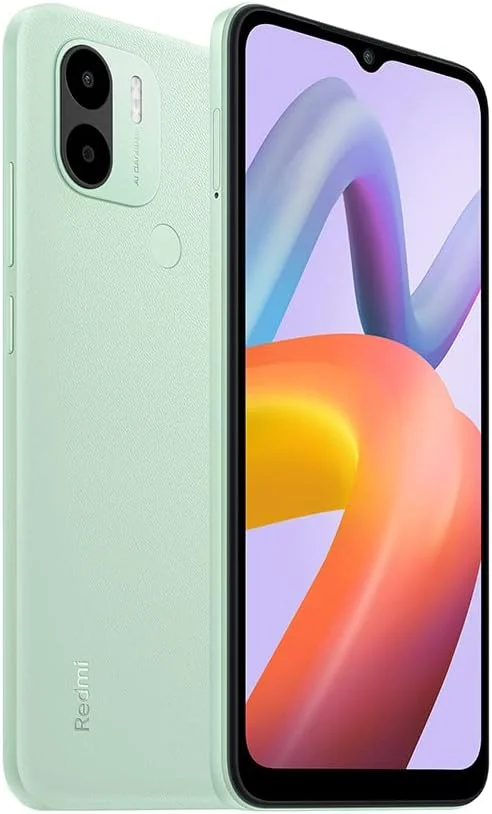 شیائومی Redmi A2+ (سبز روشن، 3 گیگابایت رم، 64 گیگابایت حافظه) - دوربین دوگانه 8 مگاپیکسلی AI | حسگر اثر انگشت در پشت | باتری 5000 میلی آمپر ساعتی (typ) | پردازنده هشت هسته ای