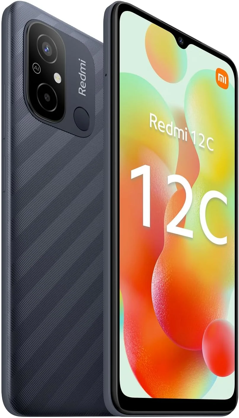 گوشی موبایل شیائومی Redmi 12C NFC با حافظه 364 گیگابایت، دو سیم کارت 4G، رنگ خاکستری گرافیتی - نسخه OEM