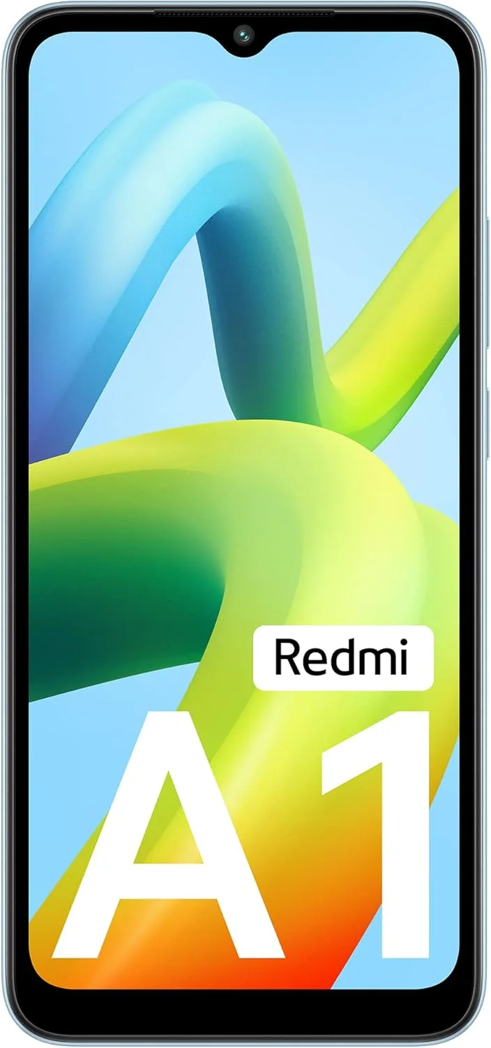 Redmi A1 (آبی روشن، 2 گیگابایت رم، 32 گیگابایت حافظه) | Helio A22 | باتری 5000 میلی آمپر ساعت | دوربین دوگانه 8 مگاپیکسلی AI | طراحی بافت چرمی | اندروید 12