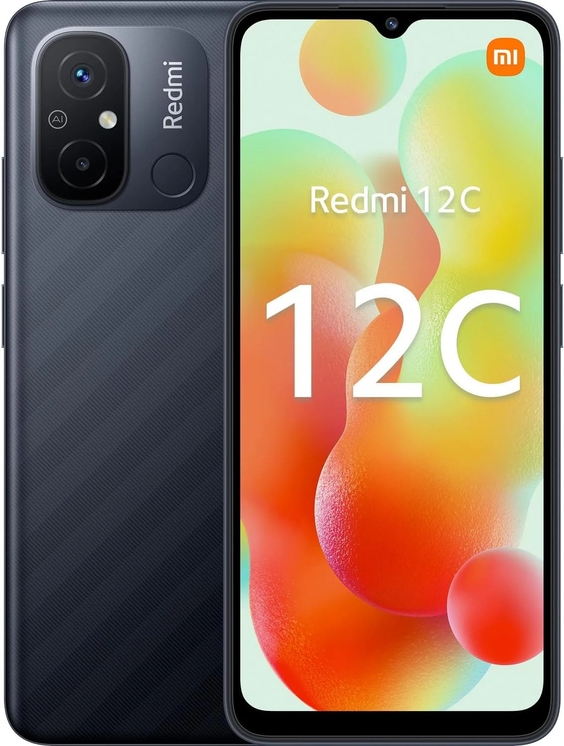 گوشی موبایل شیائومی Redmi 12C دو سیم کارت 32 گیگابایت حافظه داخلی + 3 گیگابایت رم (فقط GSM | بدون CDMA) نسخه بین المللی آنلاک شده کارخانه ای 4G/LTE (خاکستری گرافیتی)