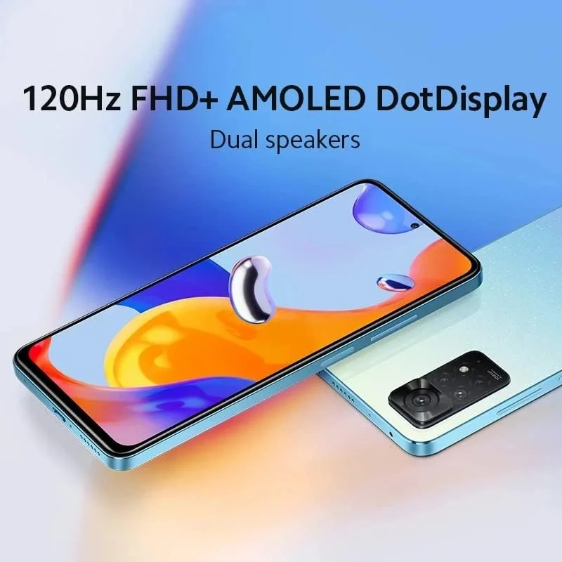 شیائومی ردمی نوت 11 پرو 4G (خاکستری گرافیتی، 6 گیگابایت رم، 64 گیگابایت حافظه) - 120 هرتز، صفحه نمایش امولد دات FHD+ | دوربین 108 مگاپیکسلی با دوربین ماکرو 2 مگاپیکسلی