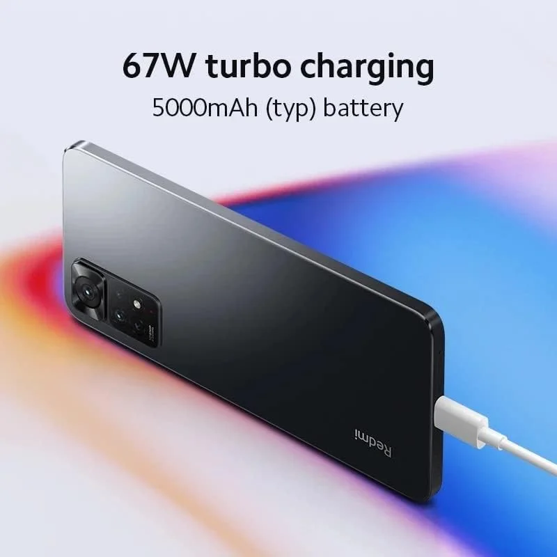 شیائومی ردمی نوت 11 پرو 4G (خاکستری گرافیتی، 6 گیگابایت رم، 64 گیگابایت حافظه) - 120 هرتز، صفحه نمایش امولد دات FHD+ | دوربین 108 مگاپیکسلی با دوربین ماکرو 2 مگاپیکسلی