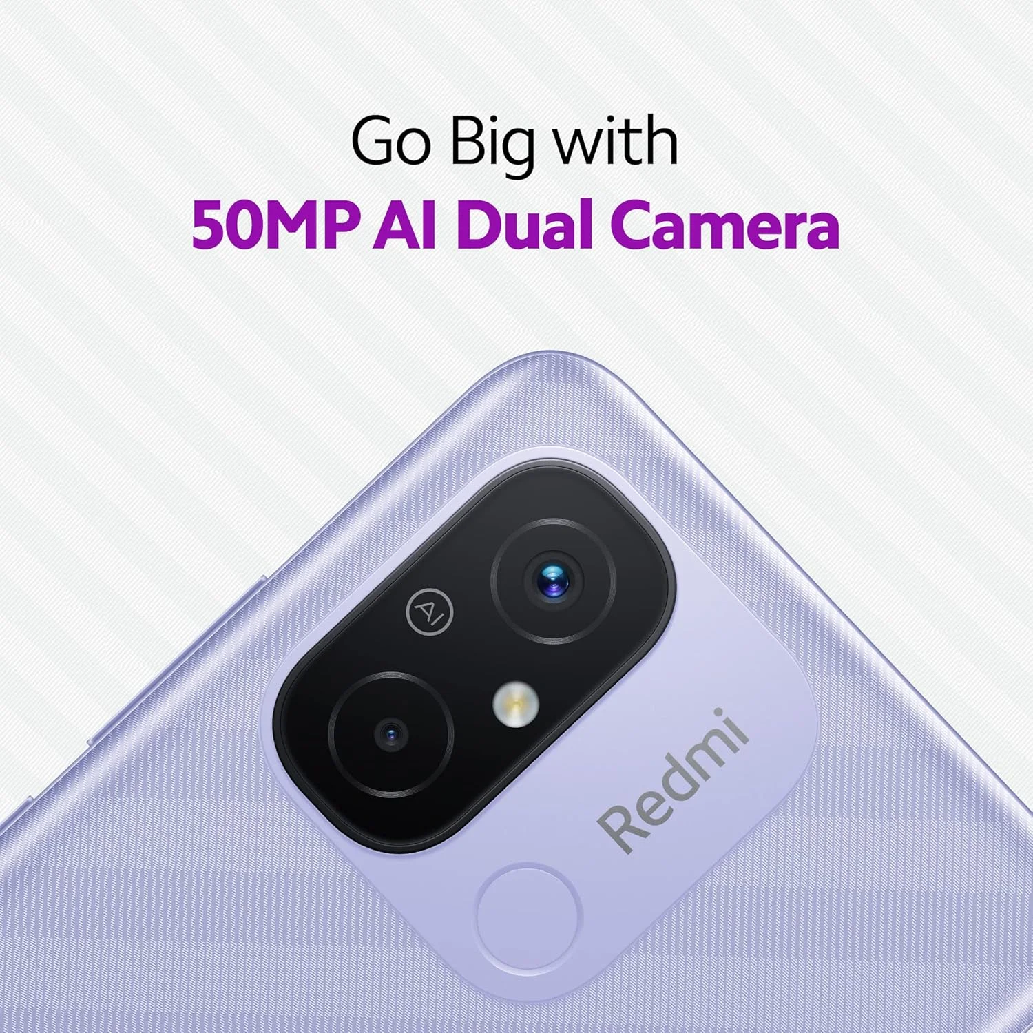 گوشی موبایل Redmi 12C (بنفش اسطوخودوسی، 4 گیگابایت رم، 64 گیگابایت حافظه داخلی)