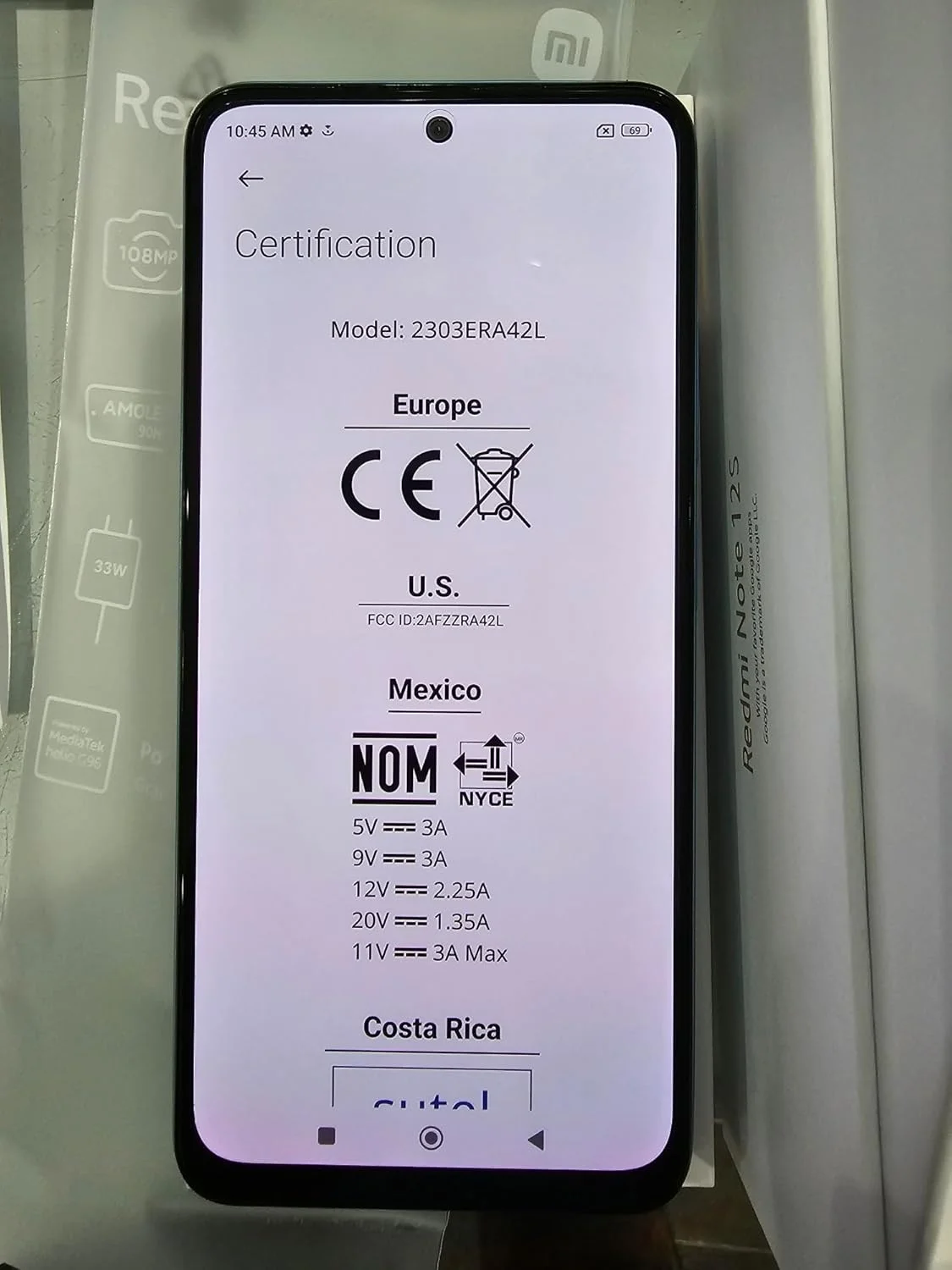 گوشی موبایل شیائومی Redmi Note 12 دو سیم کارت 128 گیگابایت حافظه داخلی + 6 گیگابایت رم (فقط GSM | بدون CDMA) نسخه بین المللی آنلاک شده کارخانه ای 4G/LTE (آبی یخی)