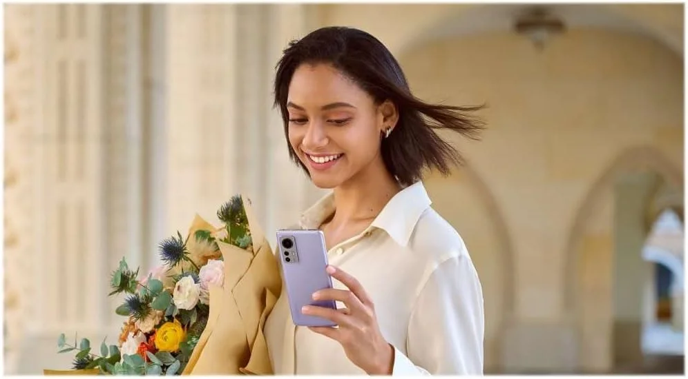 گوشی هوشمند شیائومی 12 دو سیم کارت 128 گیگابایت رام + 8 گیگابایت رم (GSM | CDMA) آنلاک شده کارخانه 5G (بنفش) - نسخه بین المللی
