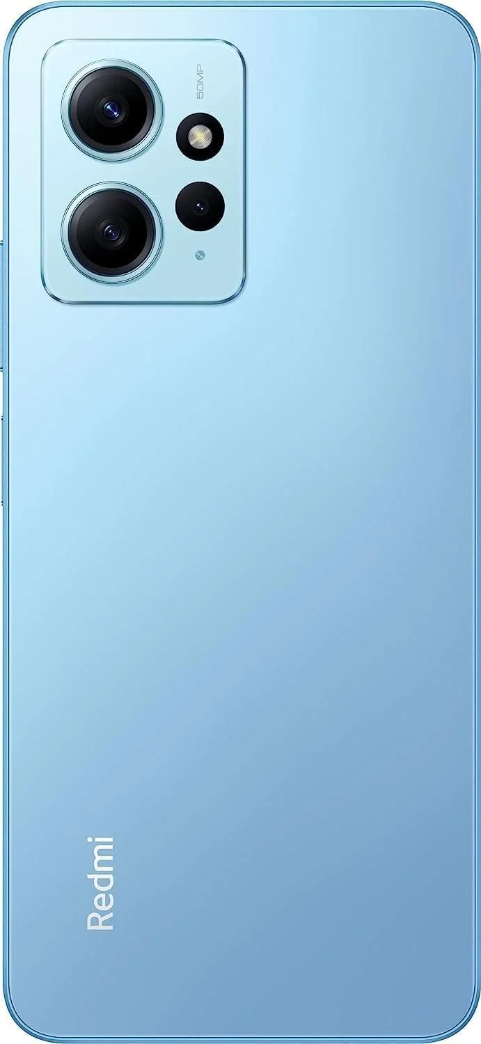 گوشی موبایل شیائومی Redmi Note 12 دو سیم کارت 128 گیگابایت حافظه داخلی + 6 گیگابایت رم (فقط GSM | بدون CDMA) نسخه بین المللی آنلاک شده کارخانه ای 4G/LTE (آبی یخی)