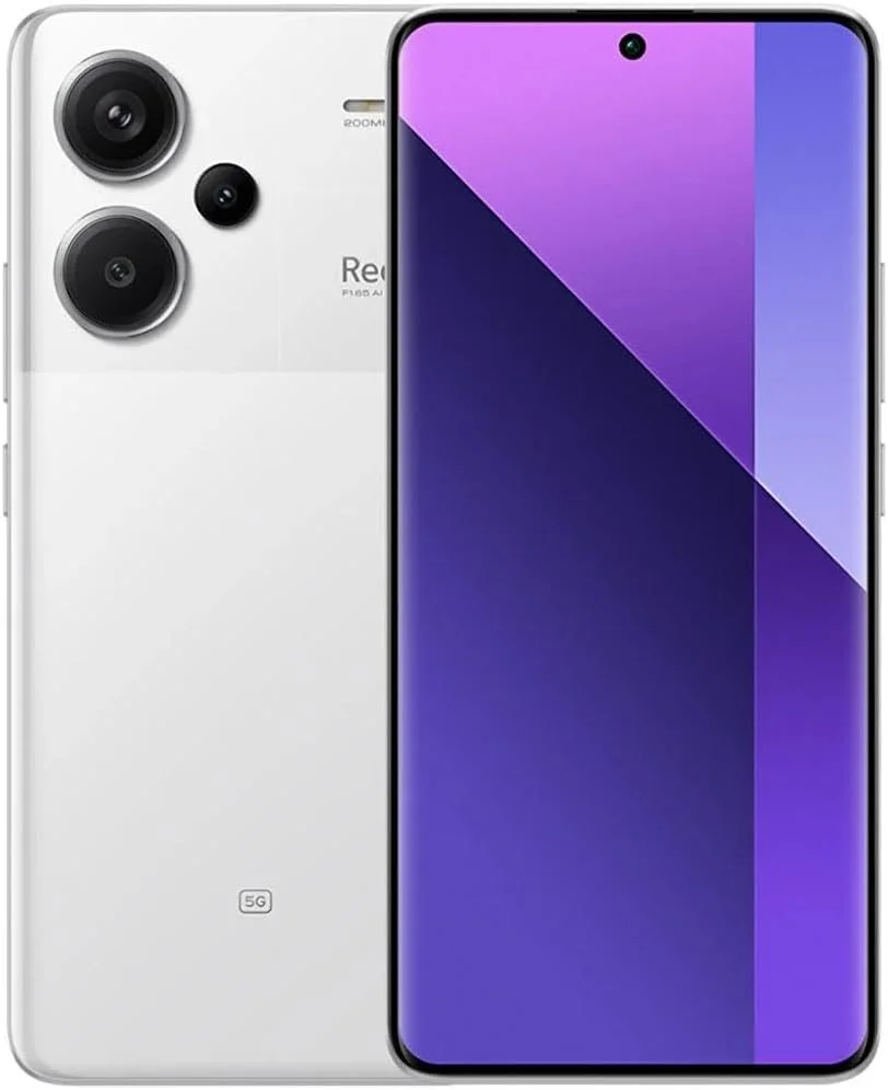 گوشی موبایل شیائومی Redmi Note 13 Pro Plus 5G (سفید مهتابی، 12 گیگ رم، 512 گیگ حافظه داخلی) - دوربین فوق شفاف 200 مگاپیکسلی با OIS | صفحه نمایش 1.5K 120Hz AMOLED | نمایشگر فراگیر با حاشیه های فوق العاده نازک، سفید مهتابی