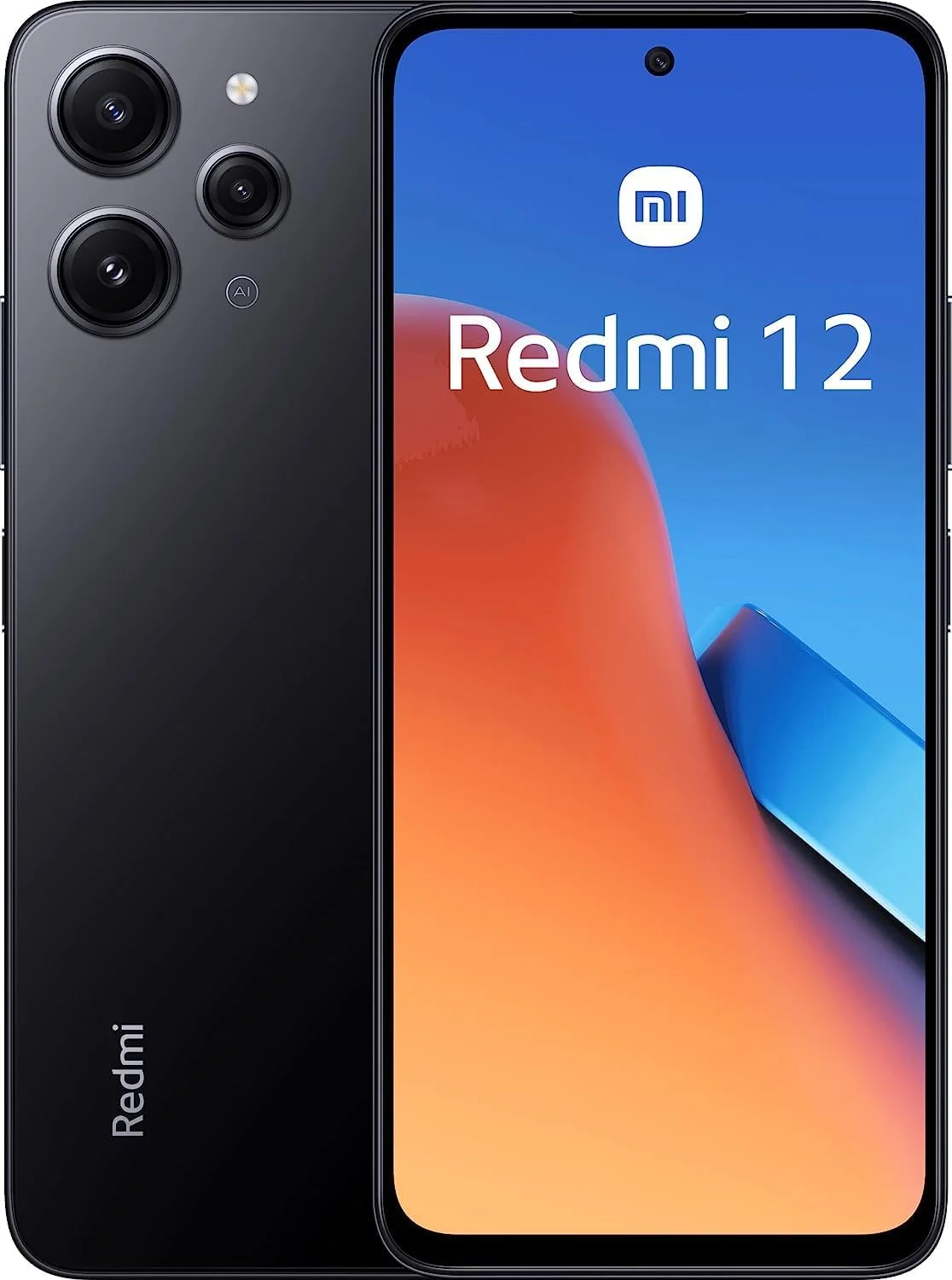 گوشی موبایل شیائومی Redmi 12 دو سیم کارت 256 گیگابایت حافظه داخلی + 8 گیگابایت رم (فقط GSM | بدون CDMA) نسخه بین المللی آنلاک شده کارخانه ای 4G/LTE - مشکی نیمه شب