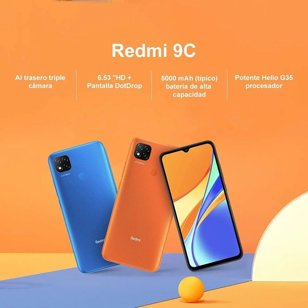 گوشی موبایل شیائومی Redmi 9C دو سیم کارت خاکستری نیمه شب با 3 گیگابایت رم و 64 گیگابایت حافظه داخلی