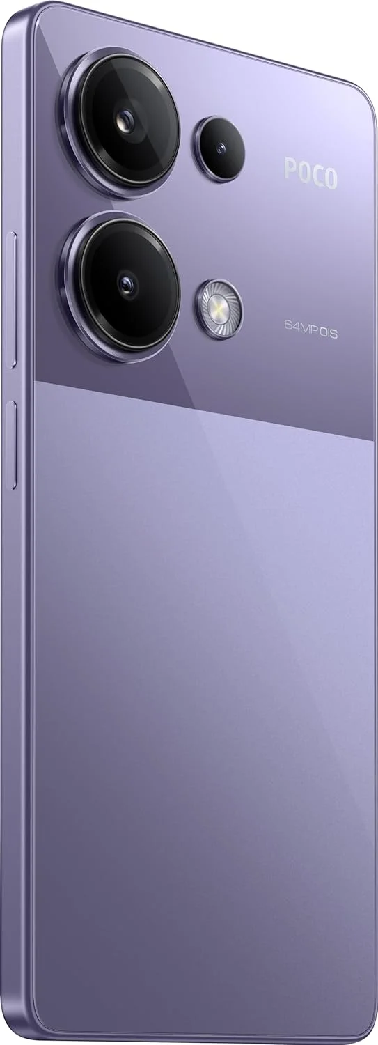 گوشی موبایل شیائومی POCO M6 Pro (بنفش، 12 گیگابایت رم، 512 گیگابایت حافظه داخلی) - پردازنده Helio G99 با عملکرد بالا | نمایشگر 6.67 اینچی FHD+ POLED با نرخ نوسازی 120 هرتز | شارژ توربو 67 واتی | دوربین سه گانه 64 مگاپیکسلی OIS AI به همراه دوربین سلفی 16 مگاپیکسلی