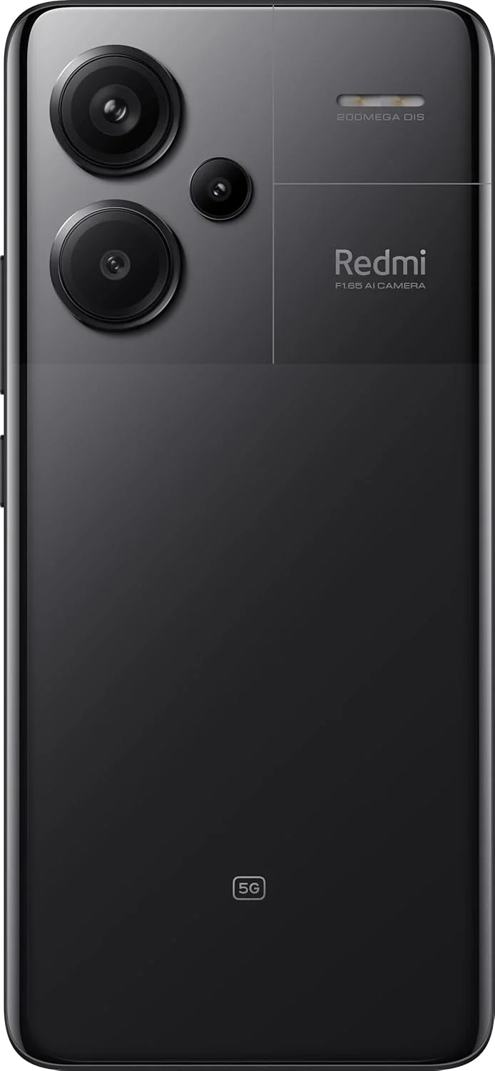 گوشی موبایل شیائومی Redmi Note 13 Pro+ Plus 5G (مناسب Tmobile Mint Tello و نسخه گلوبال) (256 گیگابایت + 8 گیگابایت رم) 6.67 اینچ دوربین سه گانه 200 مگاپیکسل NFC (مشکی نیمه شب)