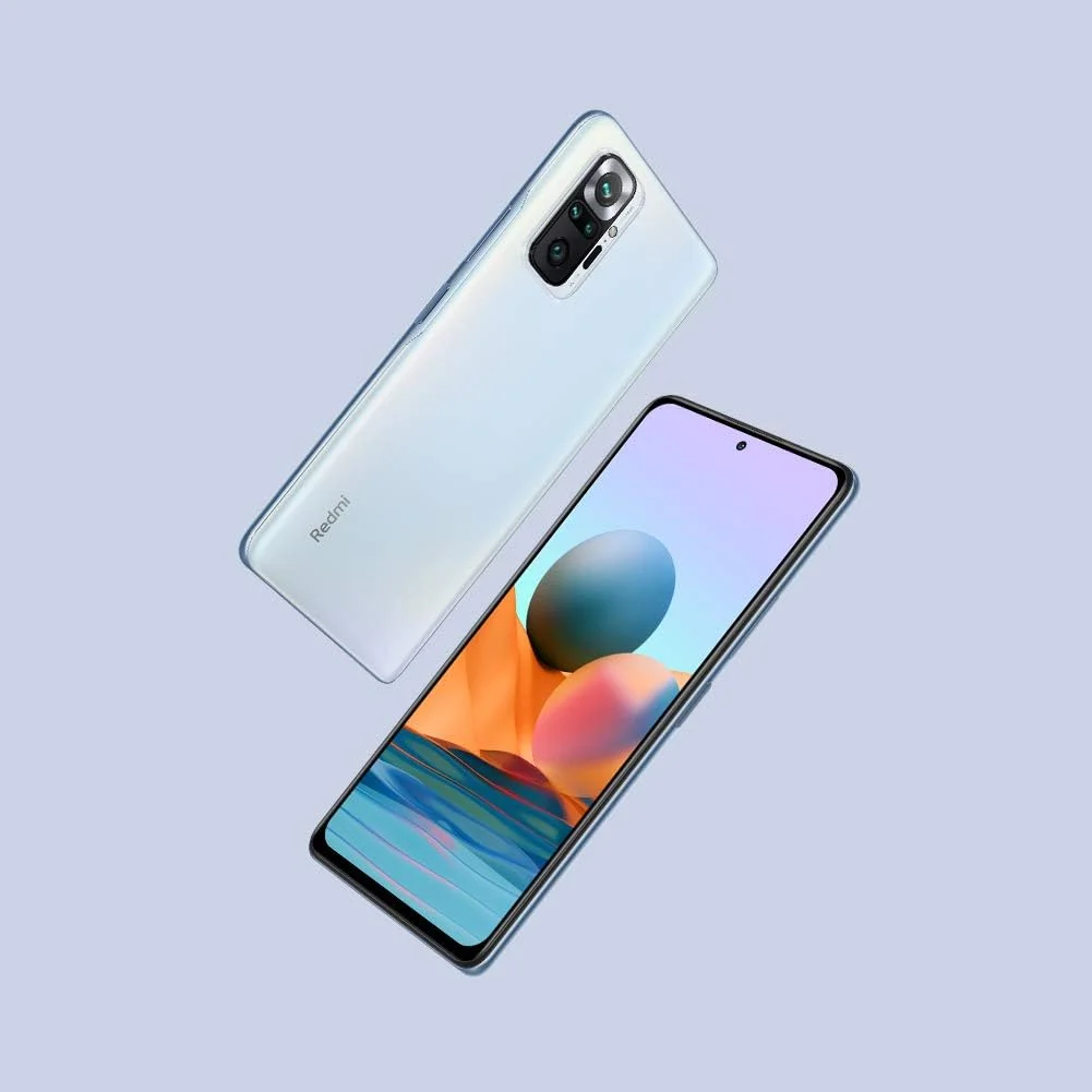 گوشی موبایل شیائومی Redmi Note 10 Pro - حافظه 6+64 گیگابایت، صفحه نمایش 6.67 اینچی 120 هرتز AMOLED DotDisplay، پردازنده Snapdragon 732G، دوربین چهارگانه 108 مگاپیکسلی، باتری 5020 میلی آمپر، آبی یخچالی (نسخه انگلستان + 2 سال گارانتی)