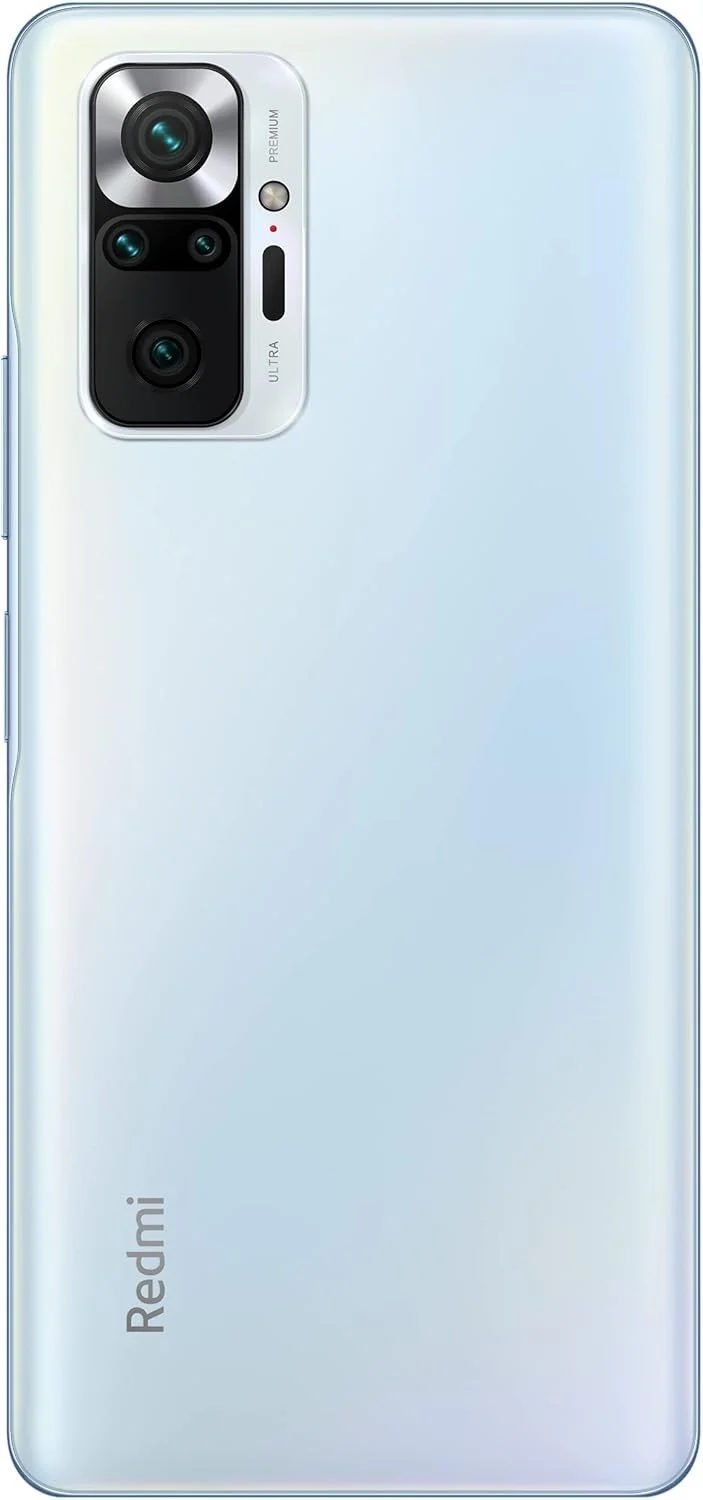 گوشی موبایل شیائومی Redmi Note 10 Pro - حافظه 6+64 گیگابایت، صفحه نمایش 6.67 اینچی 120 هرتز AMOLED DotDisplay، پردازنده Snapdragon 732G، دوربین چهارگانه 108 مگاپیکسلی، باتری 5020 میلی آمپر، آبی یخچالی (نسخه انگلستان + 2 سال گارانتی)
